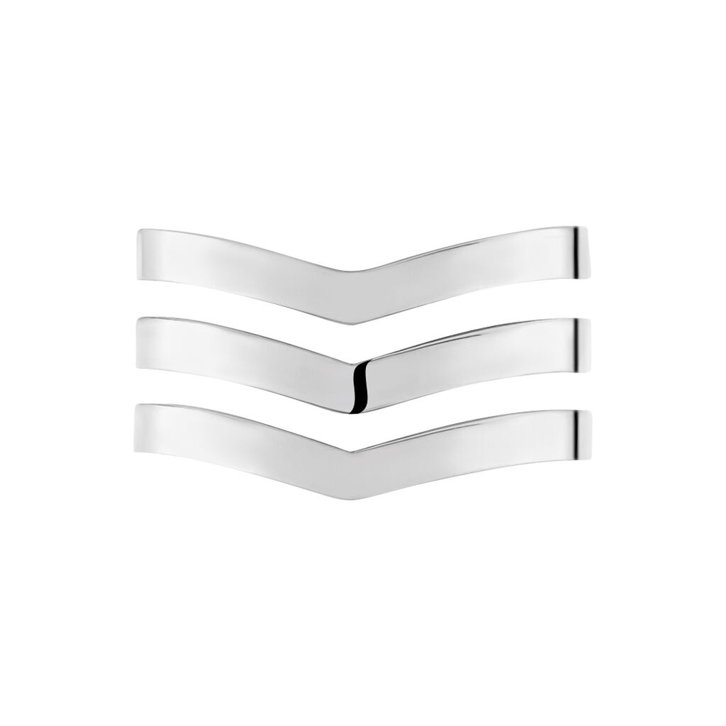 Bague Ajustable Abid Acier Blanc