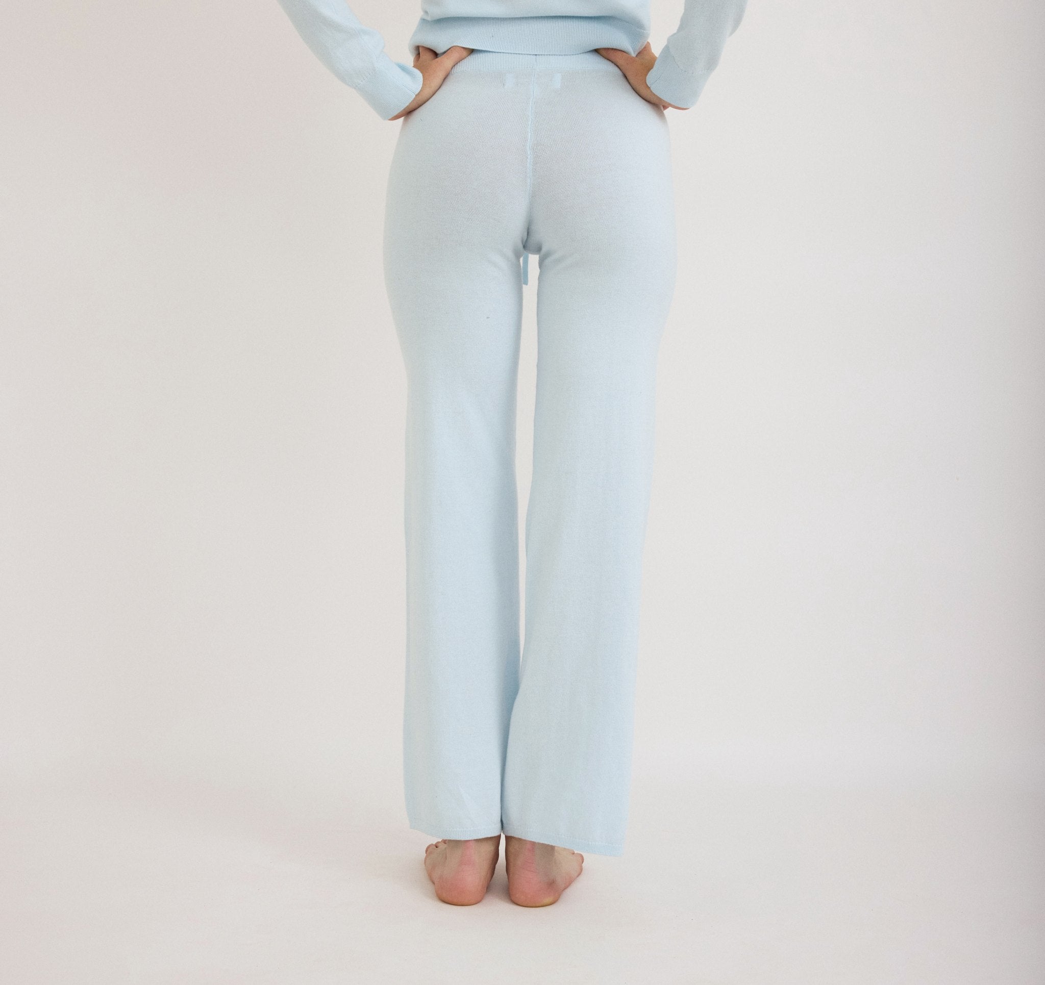 COTTON<br>Soft Knit Straight Leg Pants