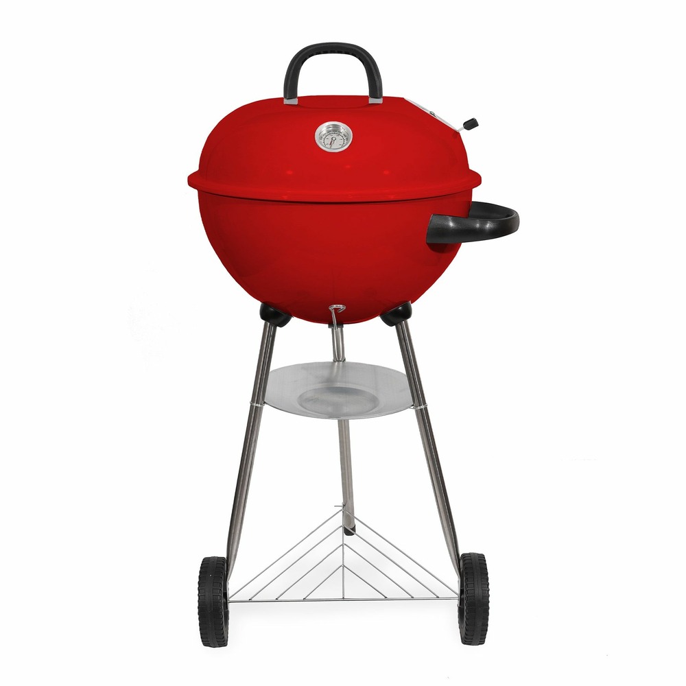 Barbecue au carbone, koopman international. Couleur rouge