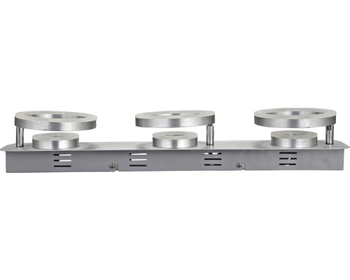 FLAIR LED plafondlamp 26W 3x360 lm + 3x685 lm 3000K 60 cm Adhara chroom