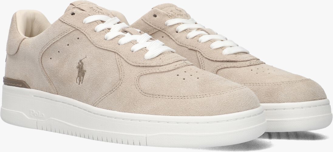 beige polo ralph lauren lage sneakers masters court low top