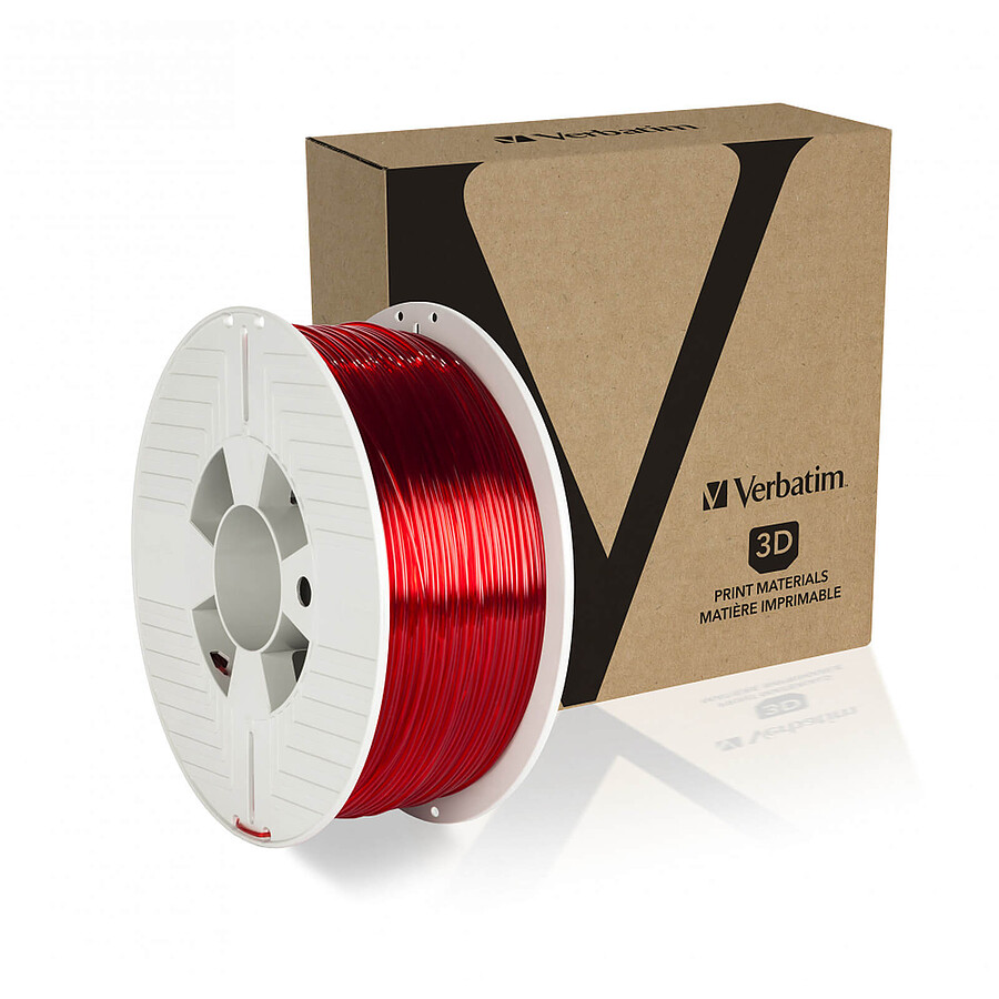 Verbatim PET-G - Rouge Transparent 1.75mm