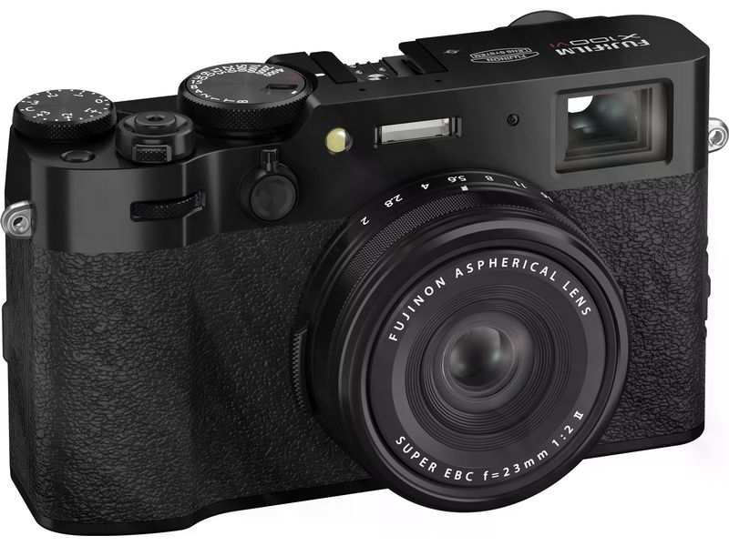 Fujifilm Fotokamera X100VI Schwarz Kompakte Digitalkamera mit anspruchsvollem Design und intuitiver Bedienbarkeit