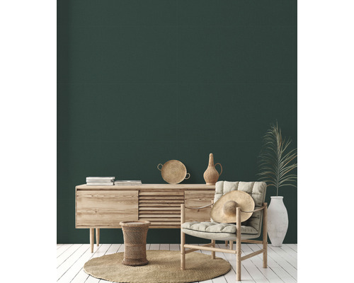 Vliesbehang 37953-3 Metropolitan Stories 2 Textiel Effen Groen