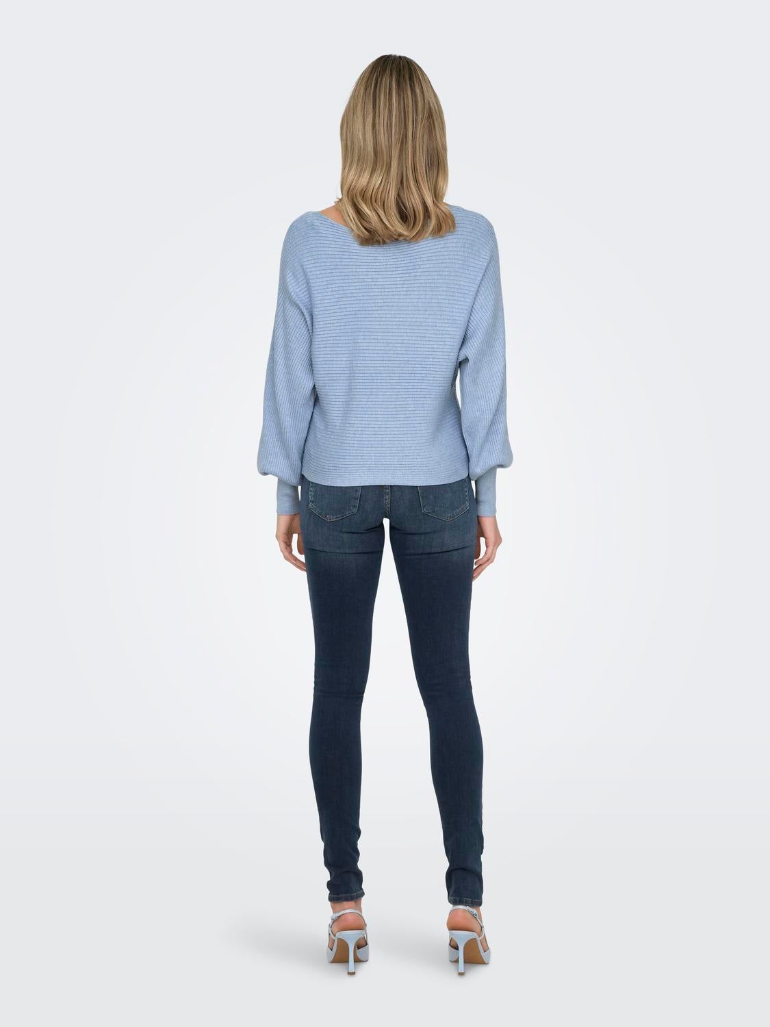 ONLADALINE Strickpullover Soft Chambray