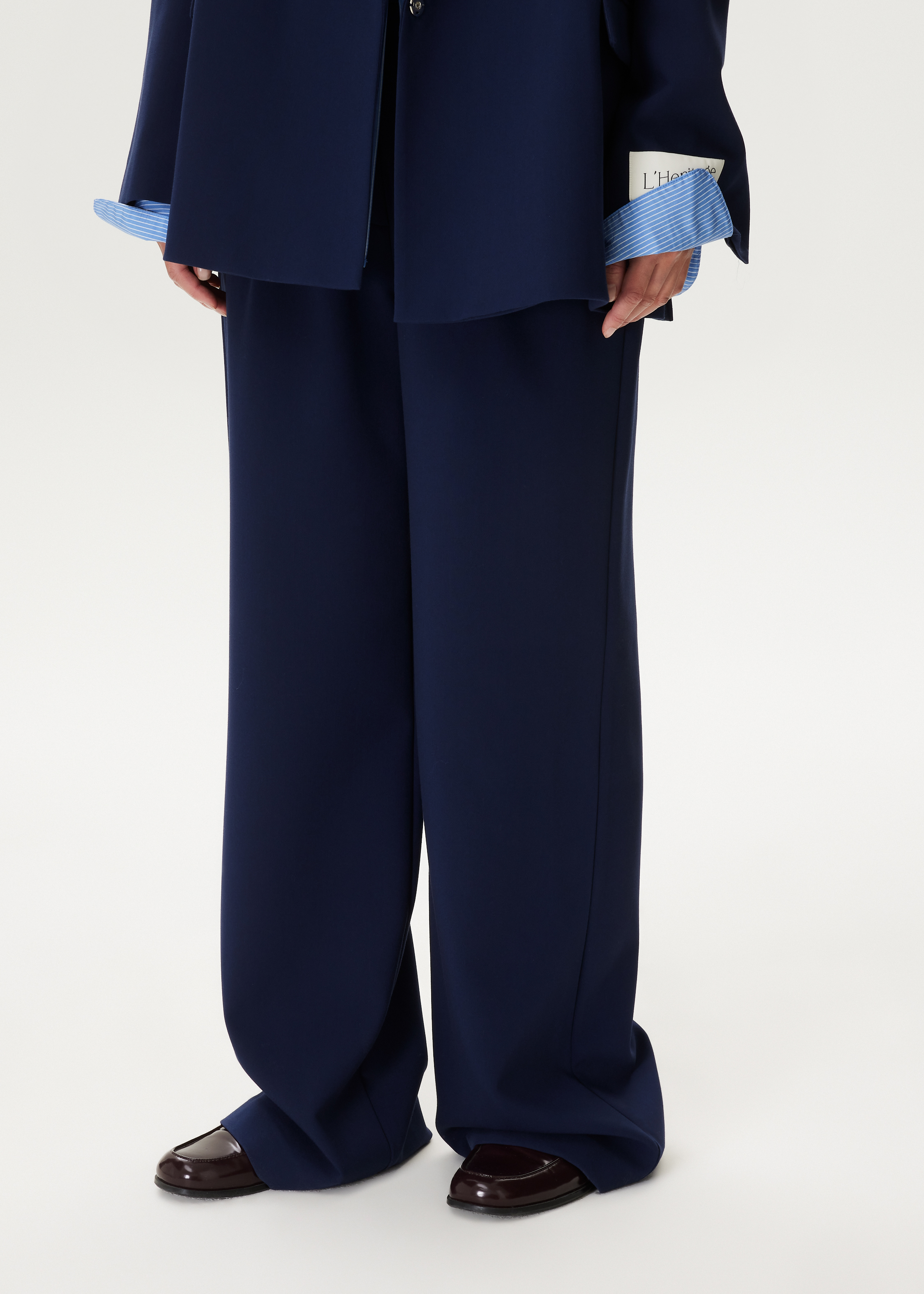 Wijde pantalon met sierdetail
