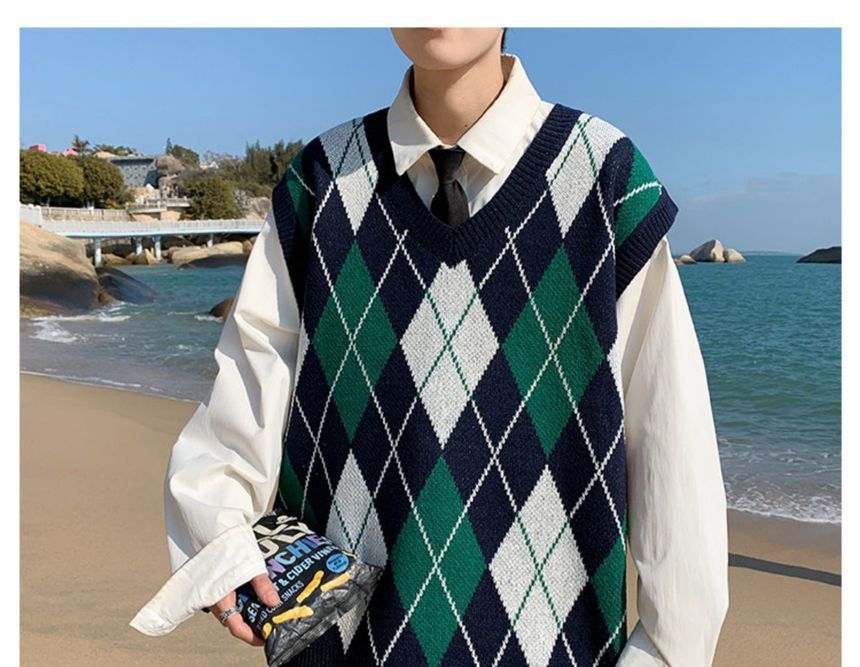 Zentrus - Argyle Sweatervest