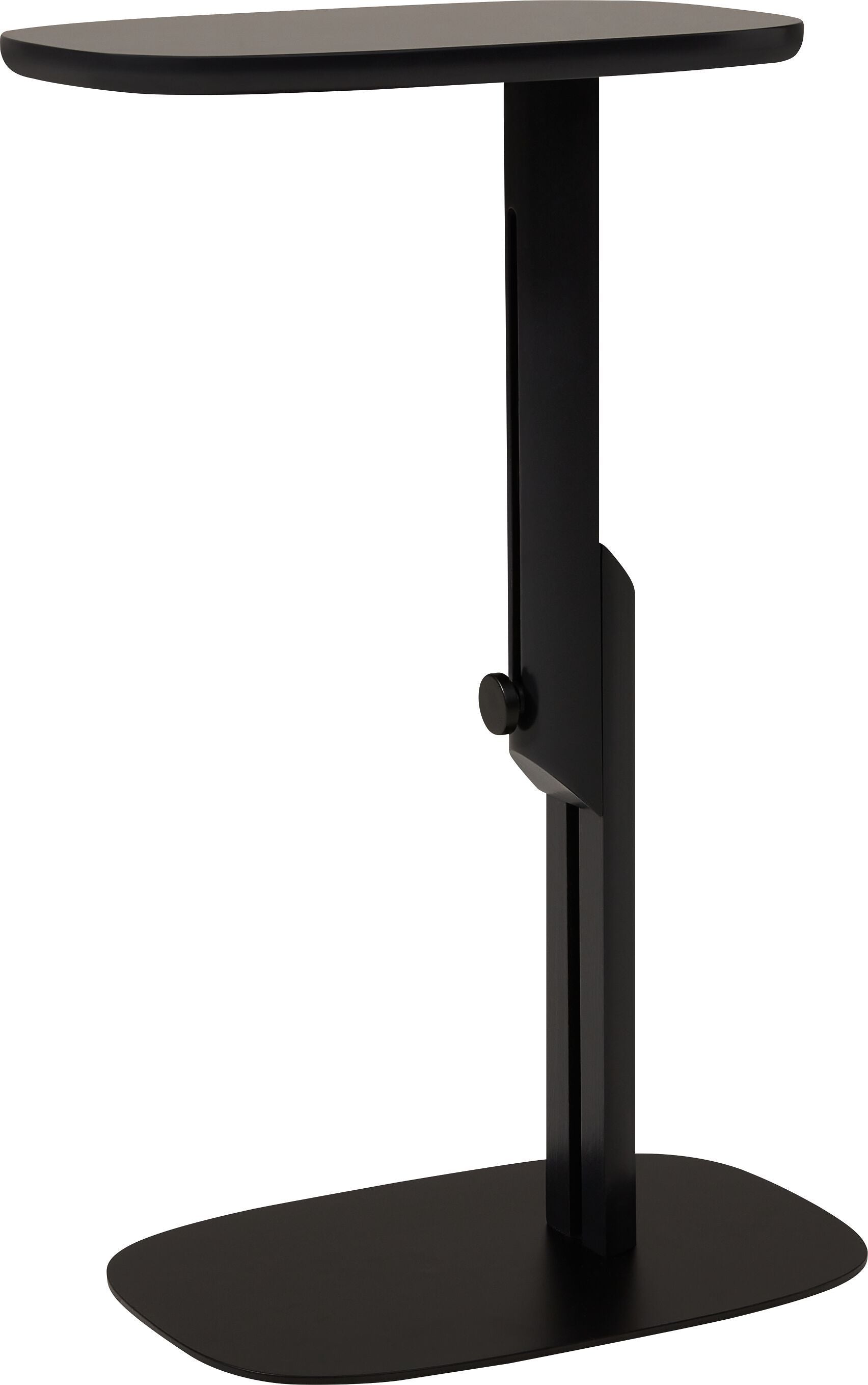 LIVIA Beistelltisch - Schwarz / B: 42.0 cm x T: 42.0 cm x H: 43.0 cm
