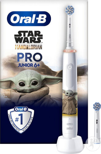 Oral-B Pro Junior Brosse À Dents Éléctrique Yoda 1 Pièce + 1 Recharge