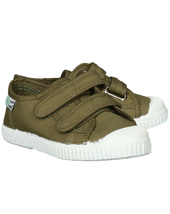 Klett-Stoffschuhe MARINO in olivgrün
