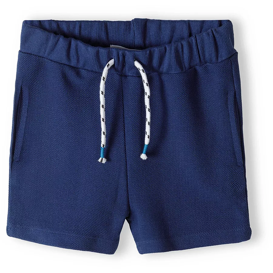 MINOTI Polohemd und Shorts im Set TürkisDunkelblau