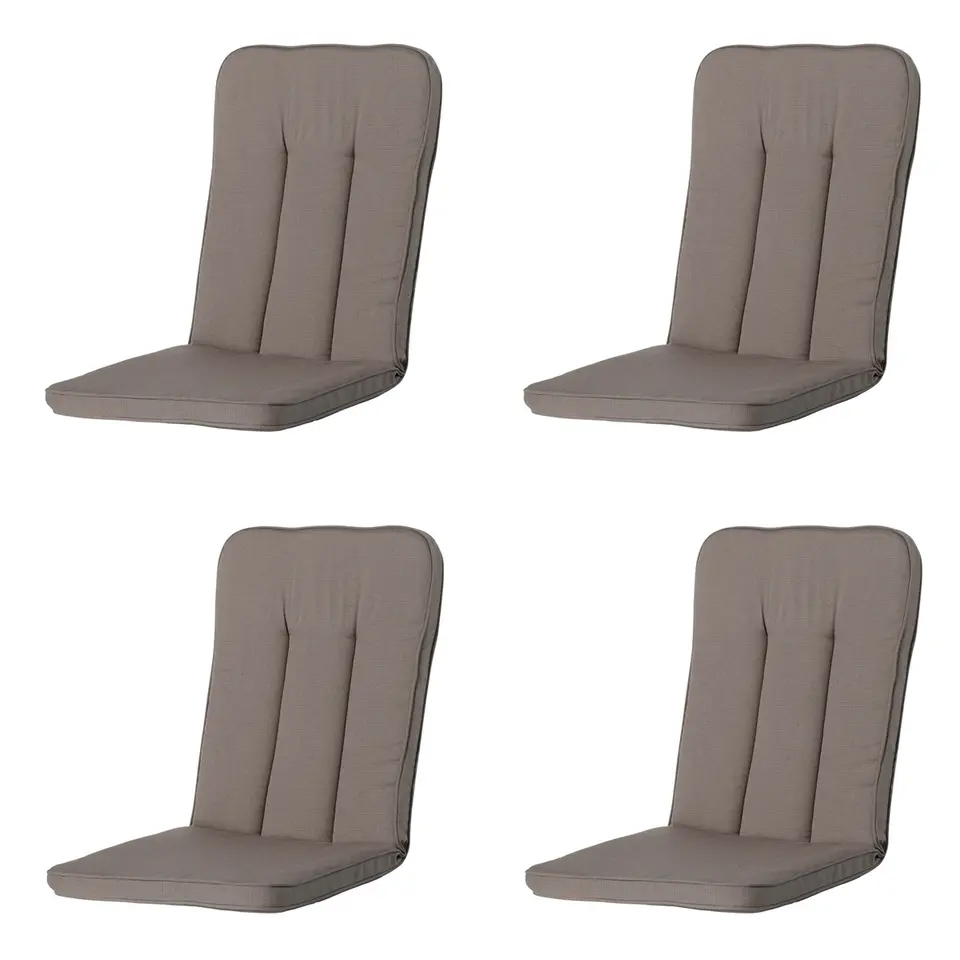 Madison - Tuinkussen Exelsior Rib liver - Ca. 110x48 cm - Set van 4