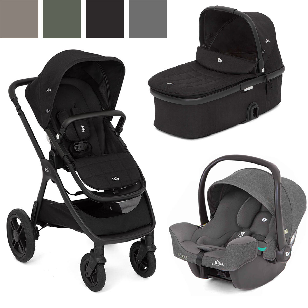 Joie Joie Kombikinderwagen Honour inkl. Babyschale i-Snug 2 i-Size Shell Gray