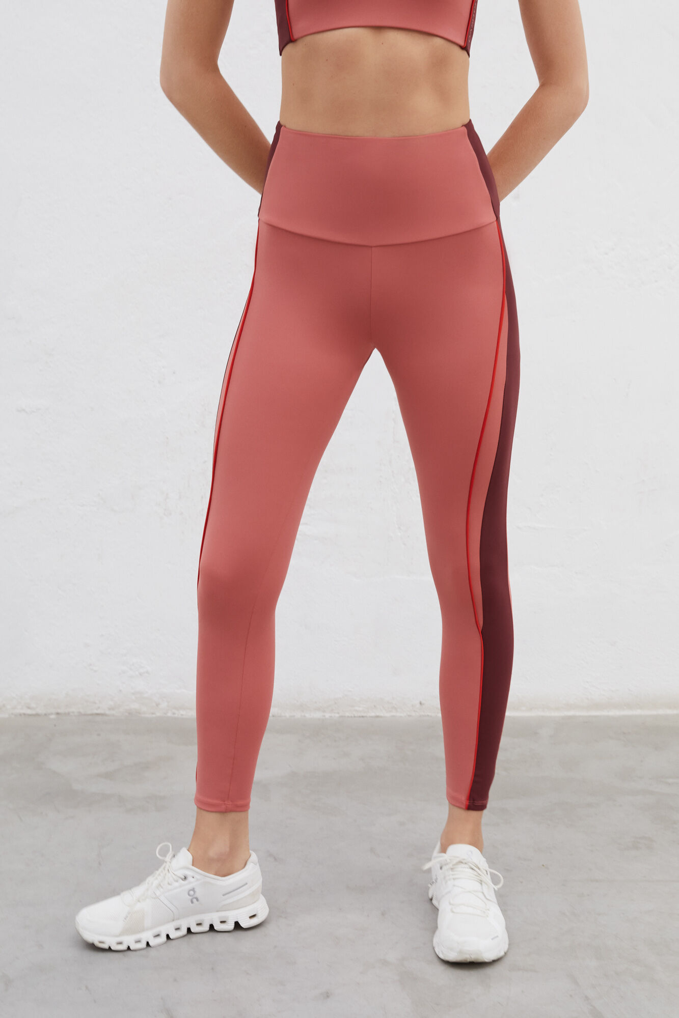 Leggings largas rosa 4D Stretch - rosa