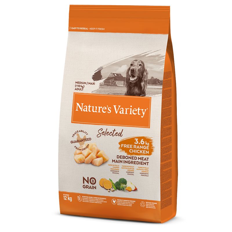 Nature's Variety Selected Medium Adult poulet élevé en plein air