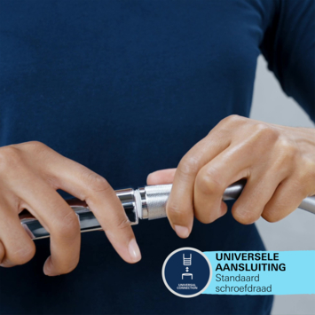 Grohe douchekop Quickfix Vitalio Start 110 handdouche waterbesparend 2 standen ø 10 cm chroom