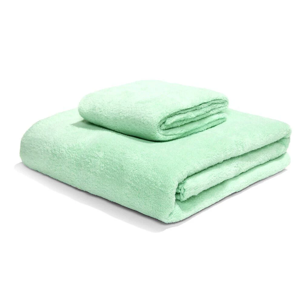 Ensemble drap de bain 70x140cm et serviette de toilette 35x75cm