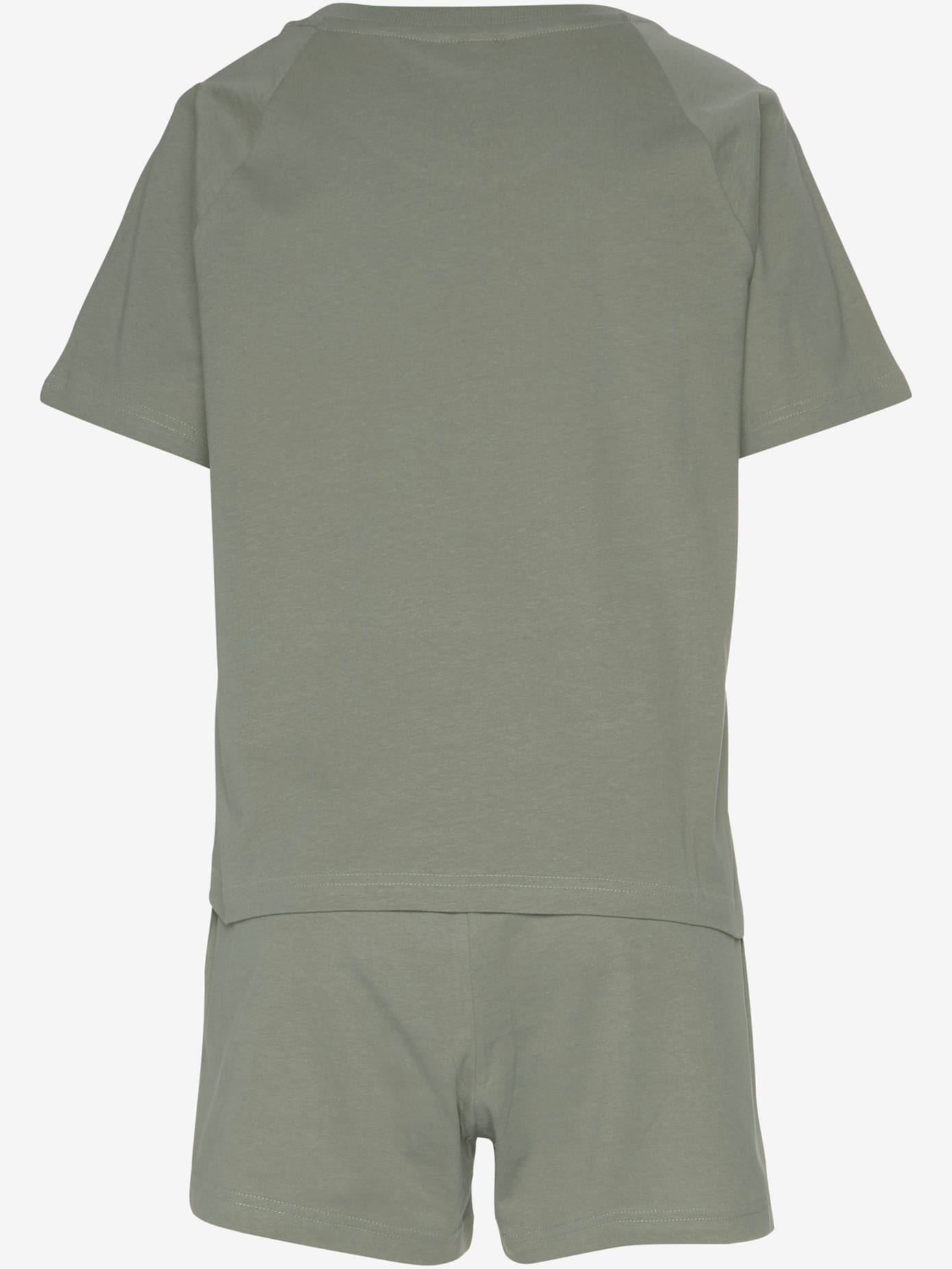 Pyjama court avec imprimé texte devant