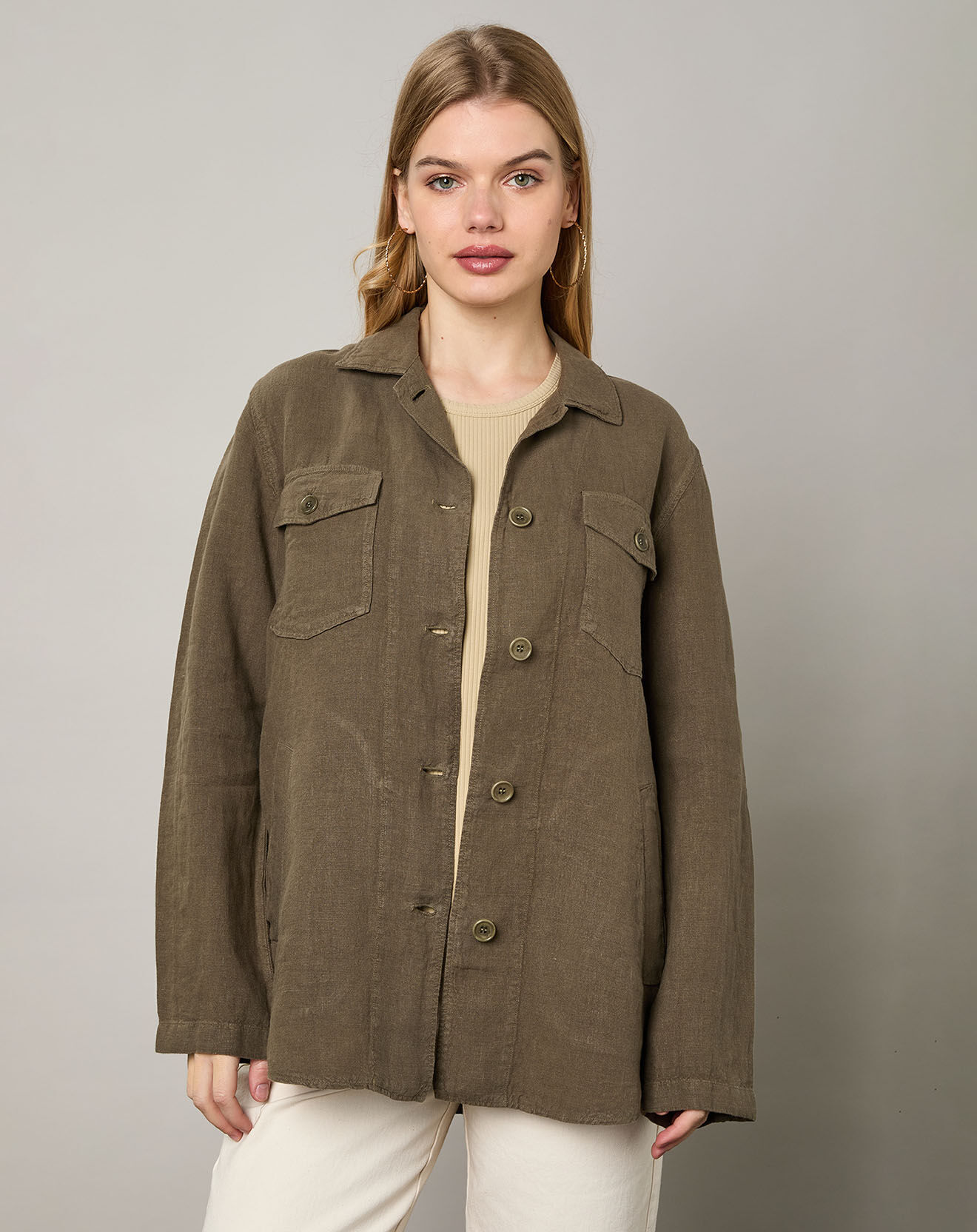 Hartford Veste 100% Lin Valentine army