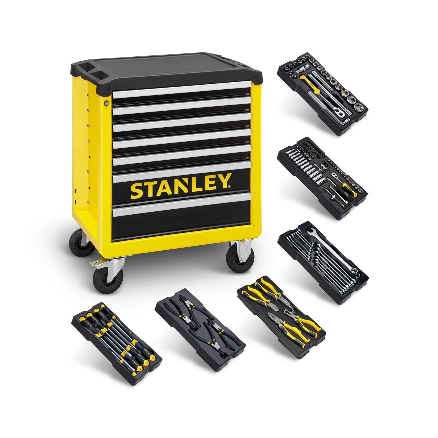 Stanley STHT6-80827 Transmodule Gevulde Gereedschapskar 7 Laden   6 Modules