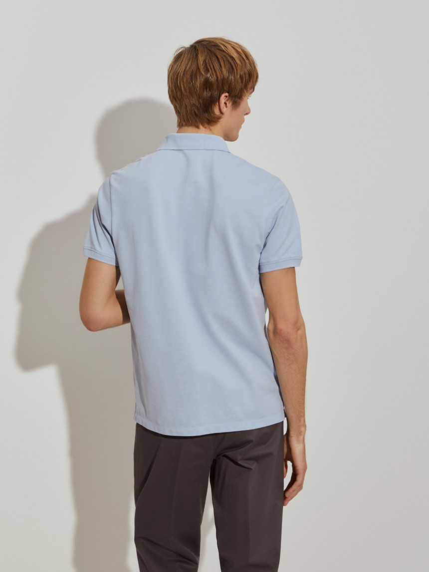 Polo piqué regular fit de algodão