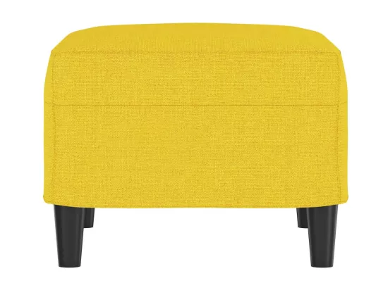 Repose-pied Jaune clair 60x50x41 cm Tissu