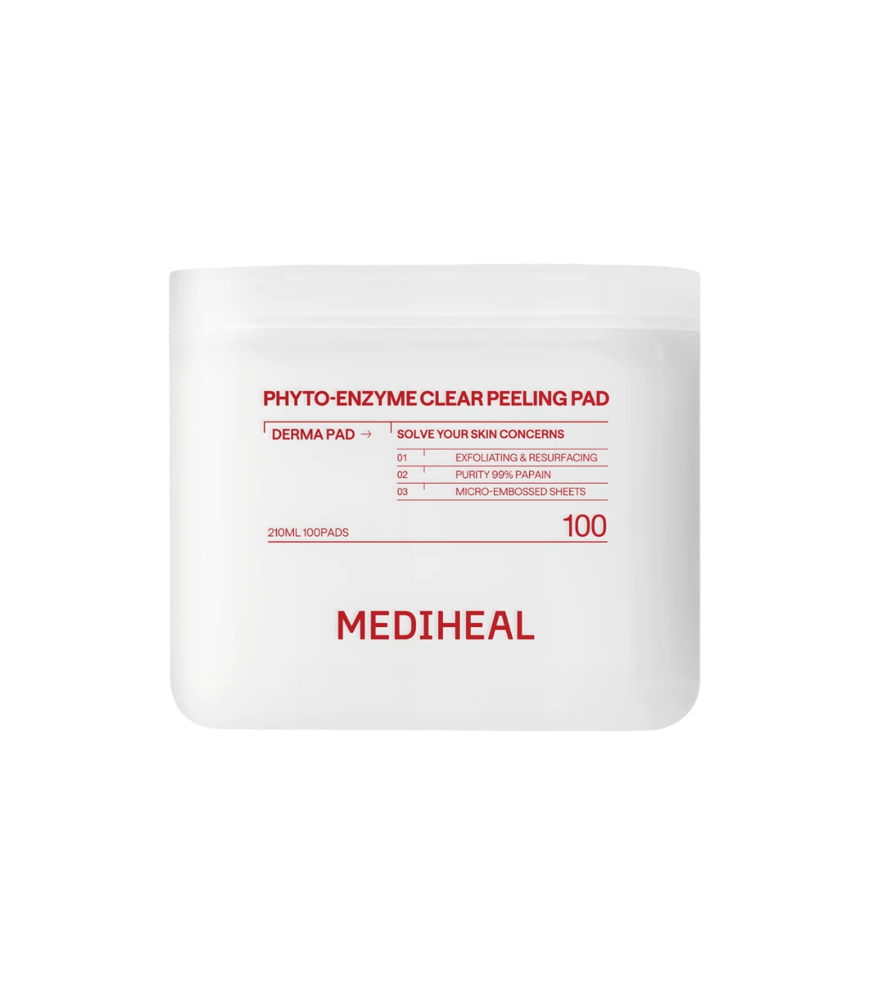 Mediheal - Tônico facial em discos Phyto Enzyme Peeling Pad - 90 pads
