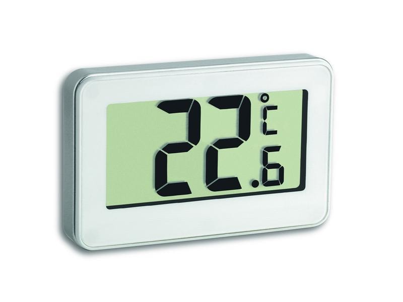 TFA Dostmann Thermometer Digital, Weiss Digitales Thermometer, vielseitig einsetzbar
