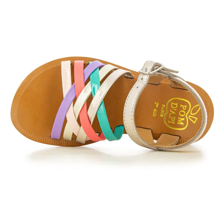 Pom d'Api Sandales Plagette Lux | Doré