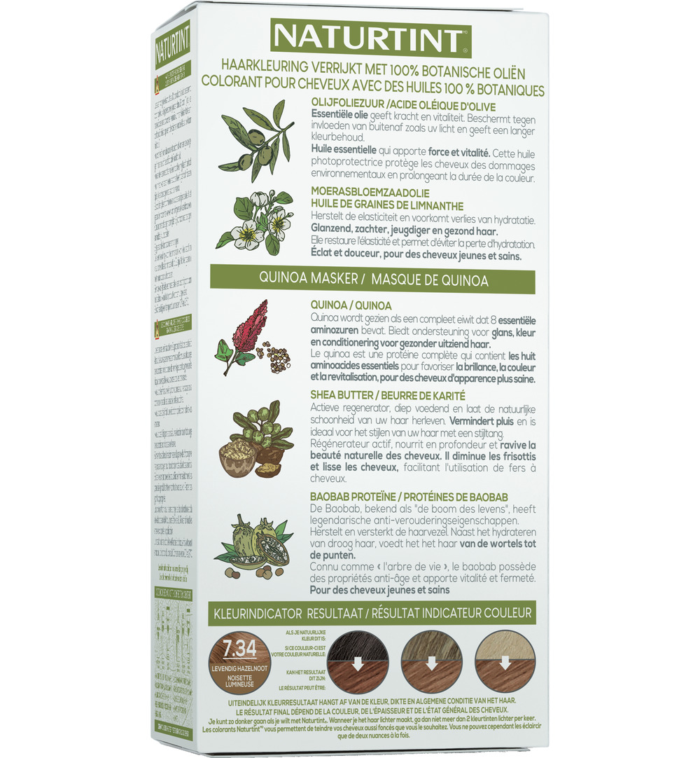 Naturtint 7.34 Helder Hazelnoot (170 ml)