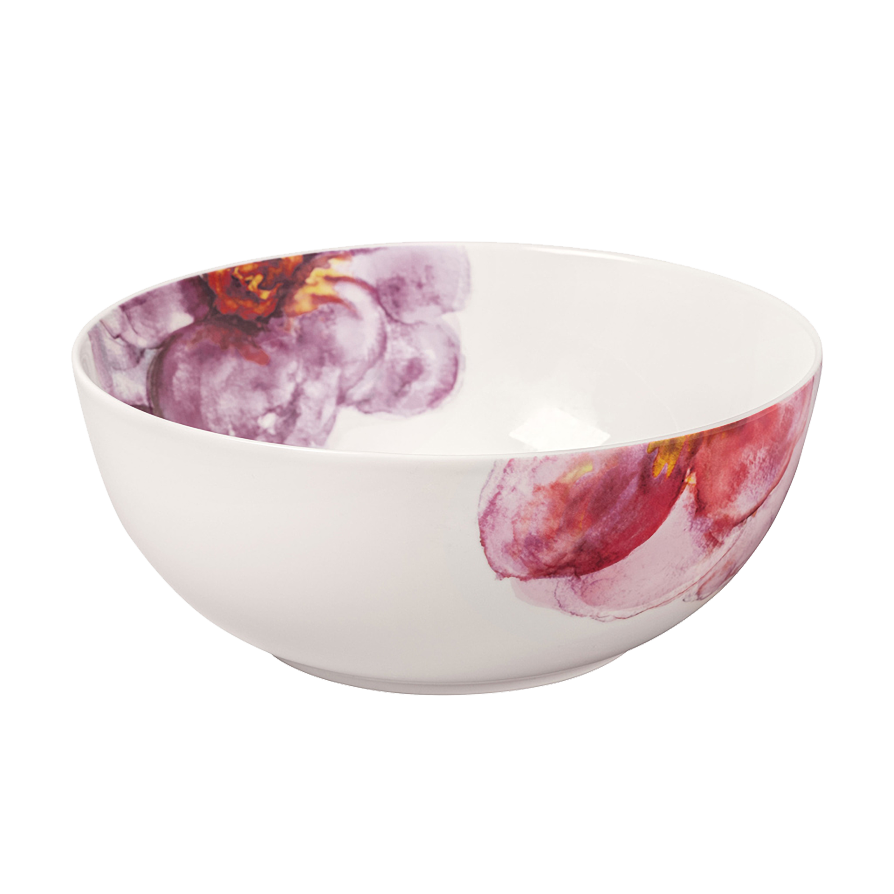 Rose Garden Salad serving bowl Multi-colored, 57.5 oz, Premium Porcelain