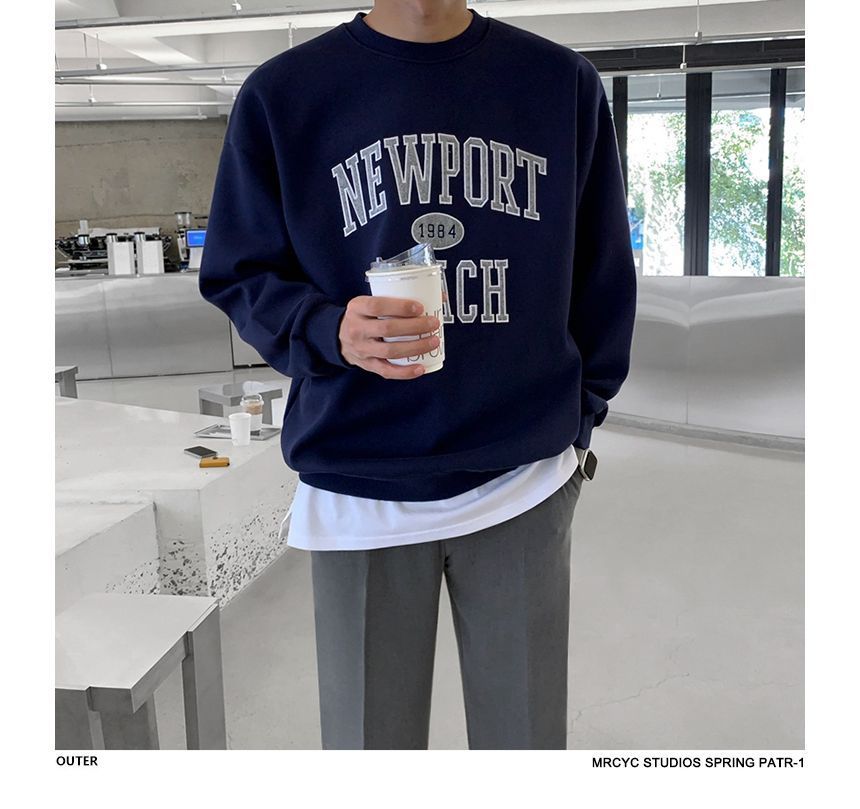 MRCYC - Sweatshirt met ronde hals en letters