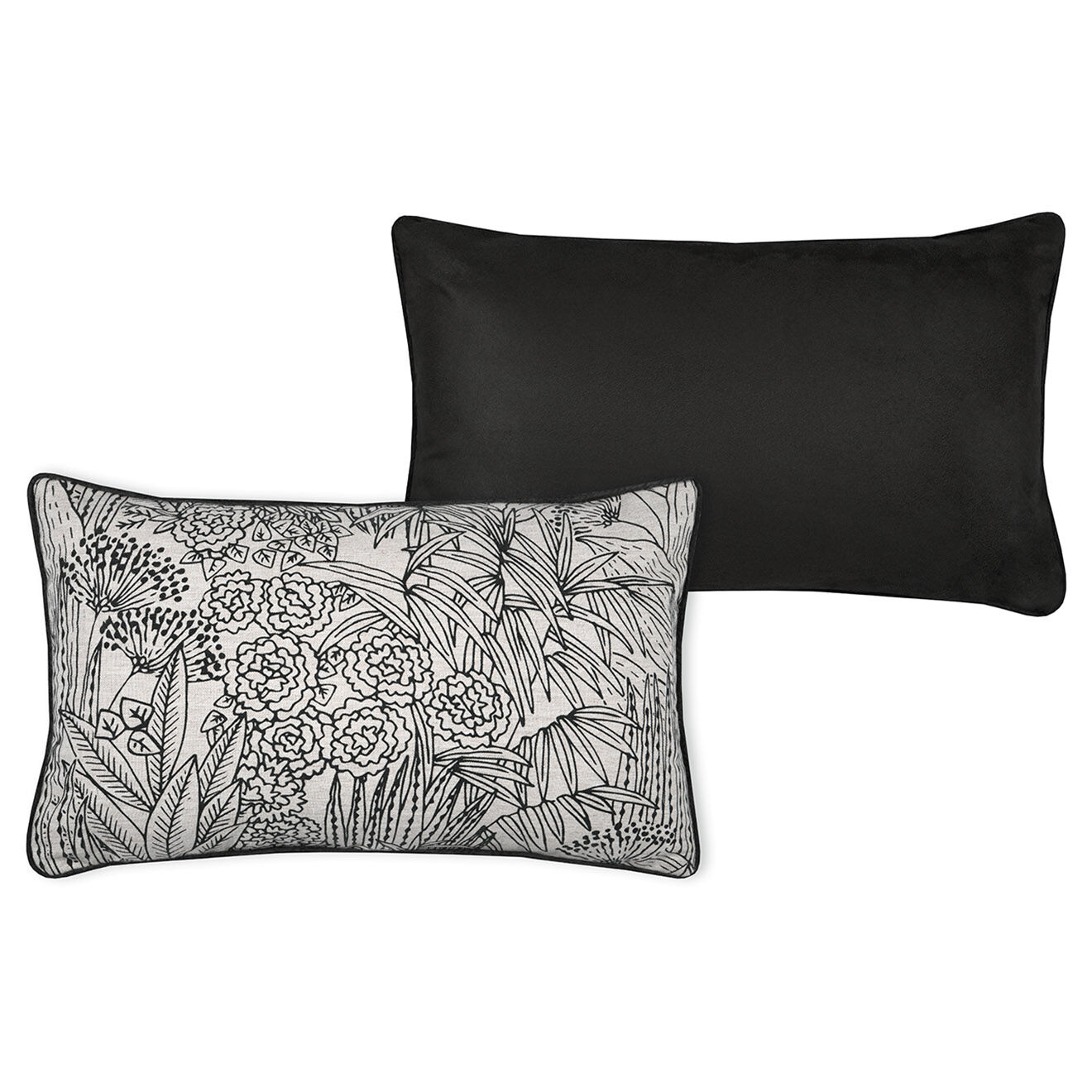 Stof Coussin Orphée Solveig noir - 30x50 cm