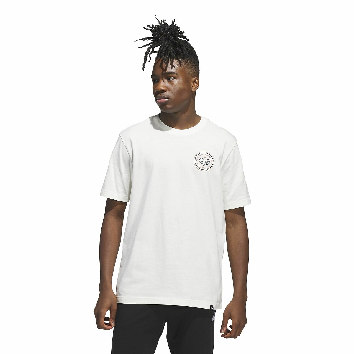 ADIDAS ROUPAS ESPORTIVAS<br>Camiseta de manga curta com estampa
