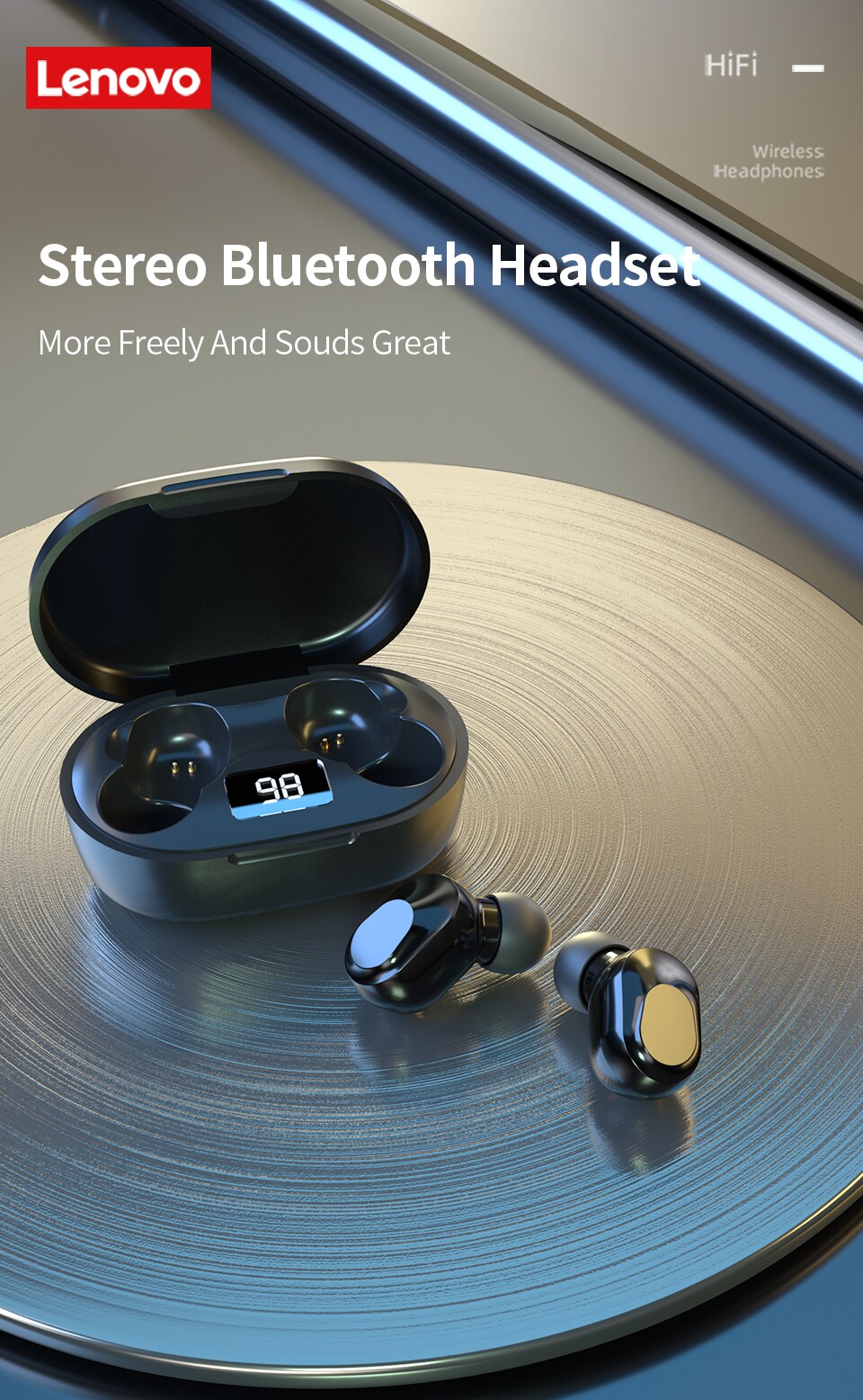Lenovo XT91 Bluetooth-Kopfhörer Weiß