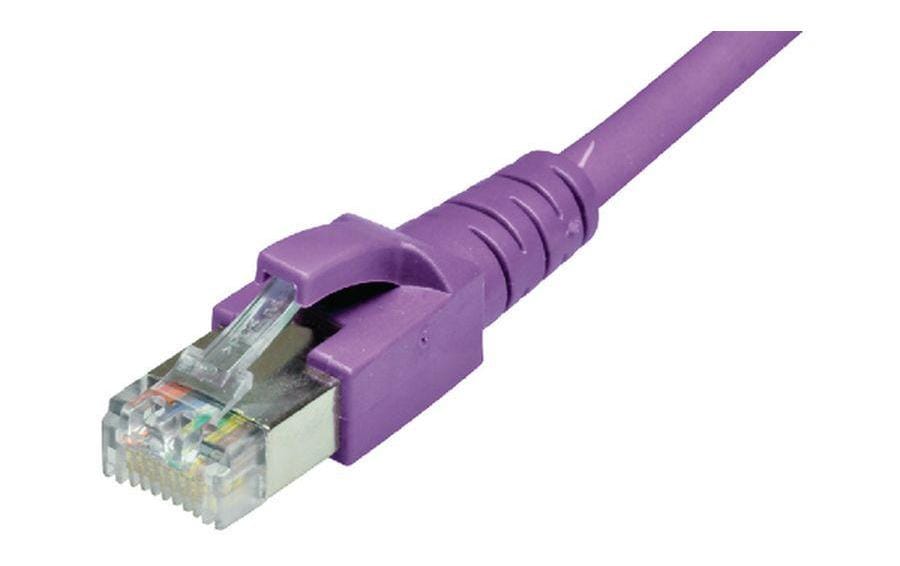 Patchkabel RJ-45 - RJ-45, Cat 6A, S/FTP, 0.2 m, ViolettPatchkabel, 0.2 m, Violett