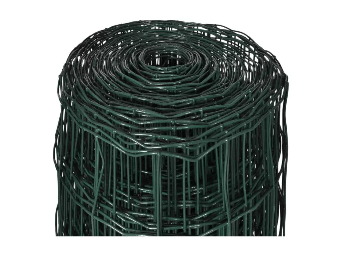 Cl?ture euro Acier 10 x 1,5 m Vert