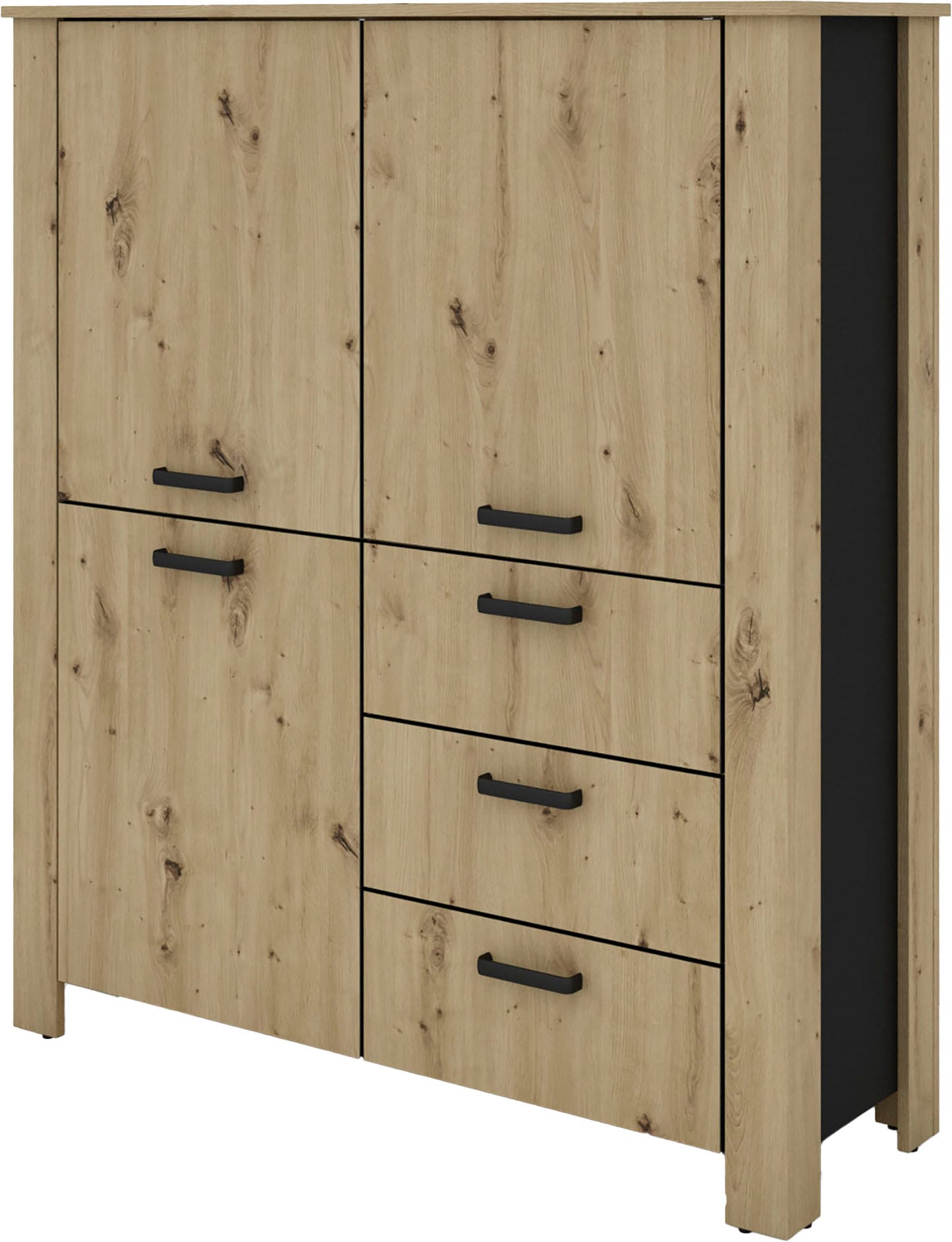 byLIVING Vitrine »Highboard Faro« 1 Stk. tlg. 3 Türen und 3 Schubkästen für maximale Ordnung, verschiedene Farben.