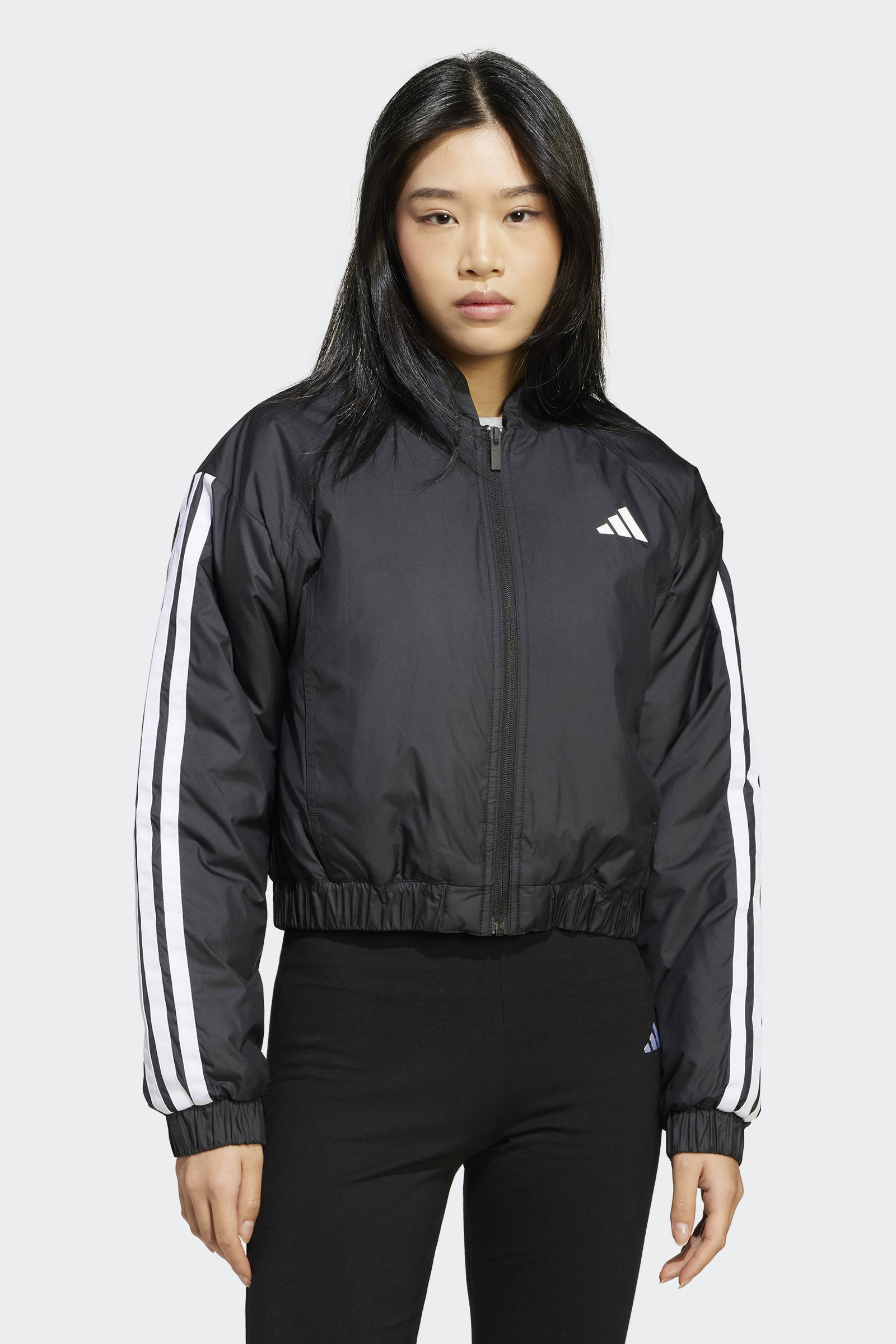 adidas jas ESS 3S zwart