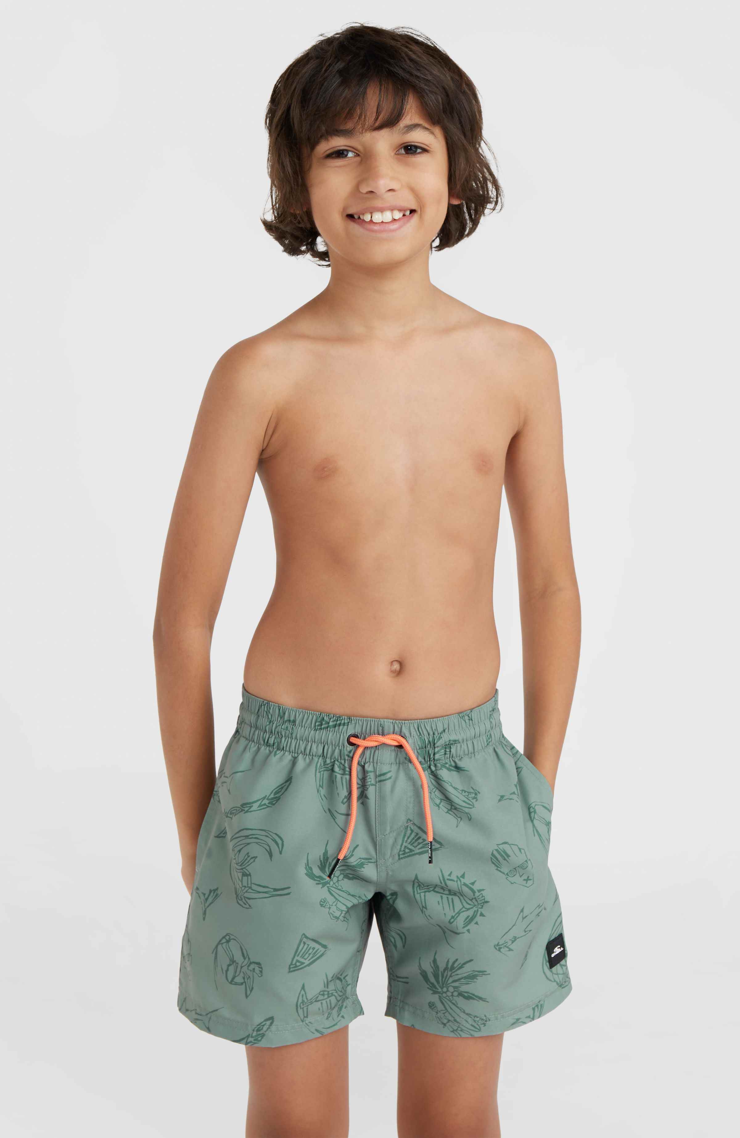 Jongens Mix and Match Cali Print 13'' zwembroek O`Neill Grijsgroen