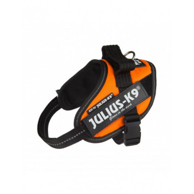 Coleira ergonômica Julius K9 IDC laranja neon para cães