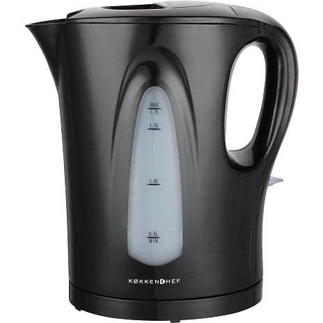 Køkkenchef elkedel 1,7 liter - sort