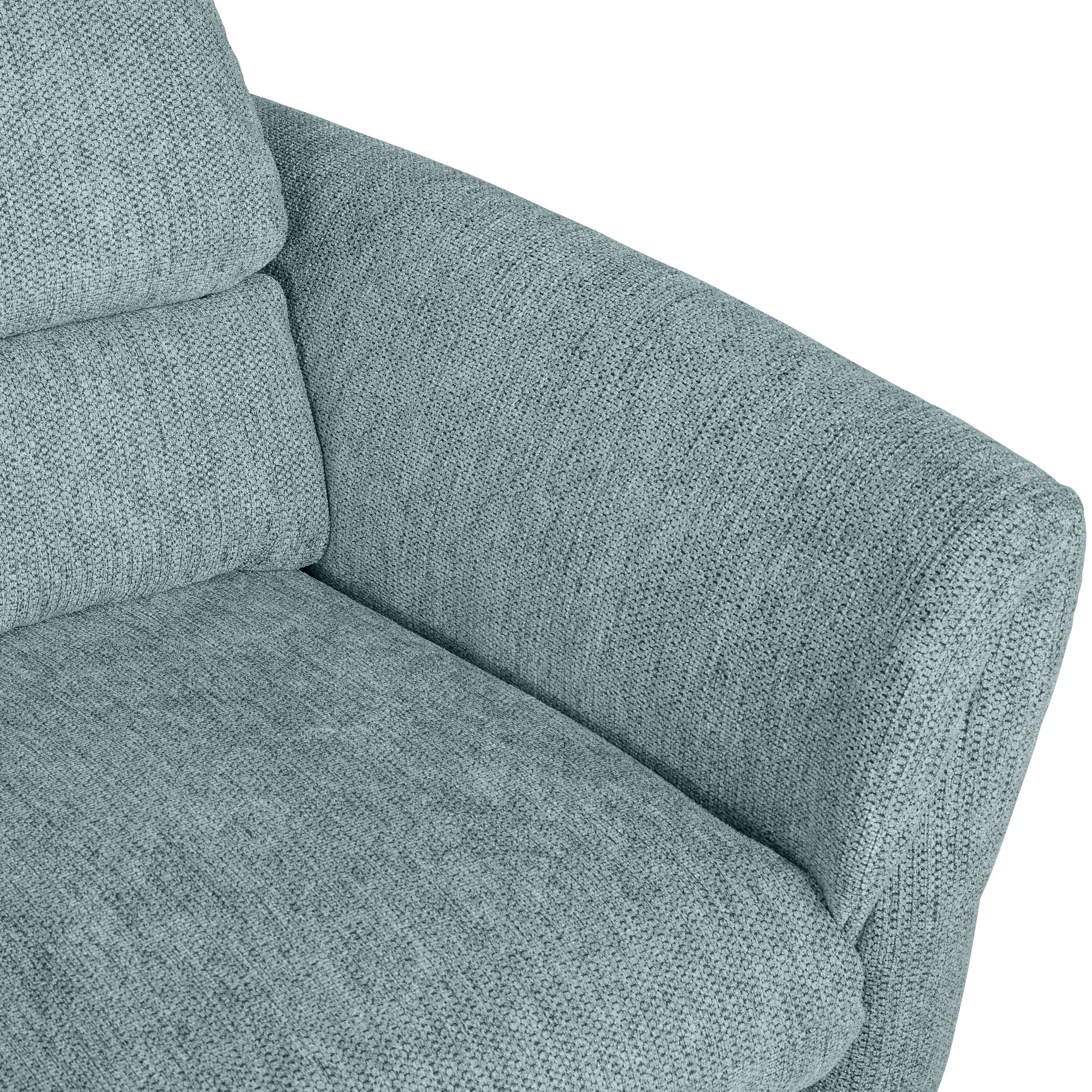 SEBO Ecksofa - Hellblau / B: 284.0 cm x T: 161.0 cm x H: 84.0 cm