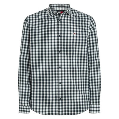 Chemise à manches longues homme Tjm Poplin check TOMMY HILFIGER