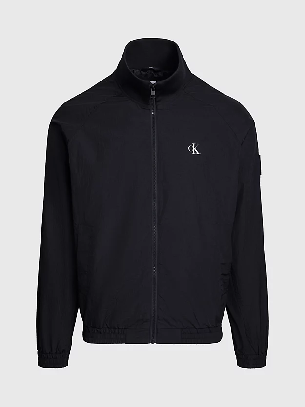 Jaqueta bomber estruturada em nylon