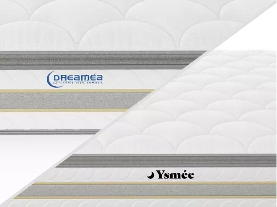 Matelas 140 x 190 cm ressorts ensachés et surmatelas intégré ép.29cm - CANTERBURY de YSMÉE