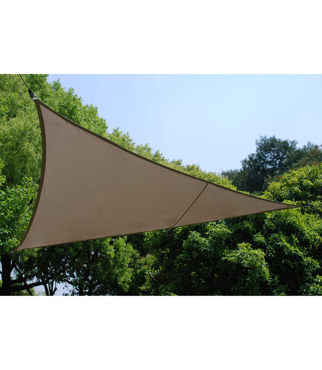 Voile d'ombrage triangulaire Curacao - 3 x 3 x 3 m - Taupe