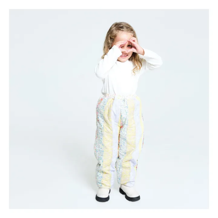 Esther Pantalon Matelassé Patchwork Bingley | Jaune