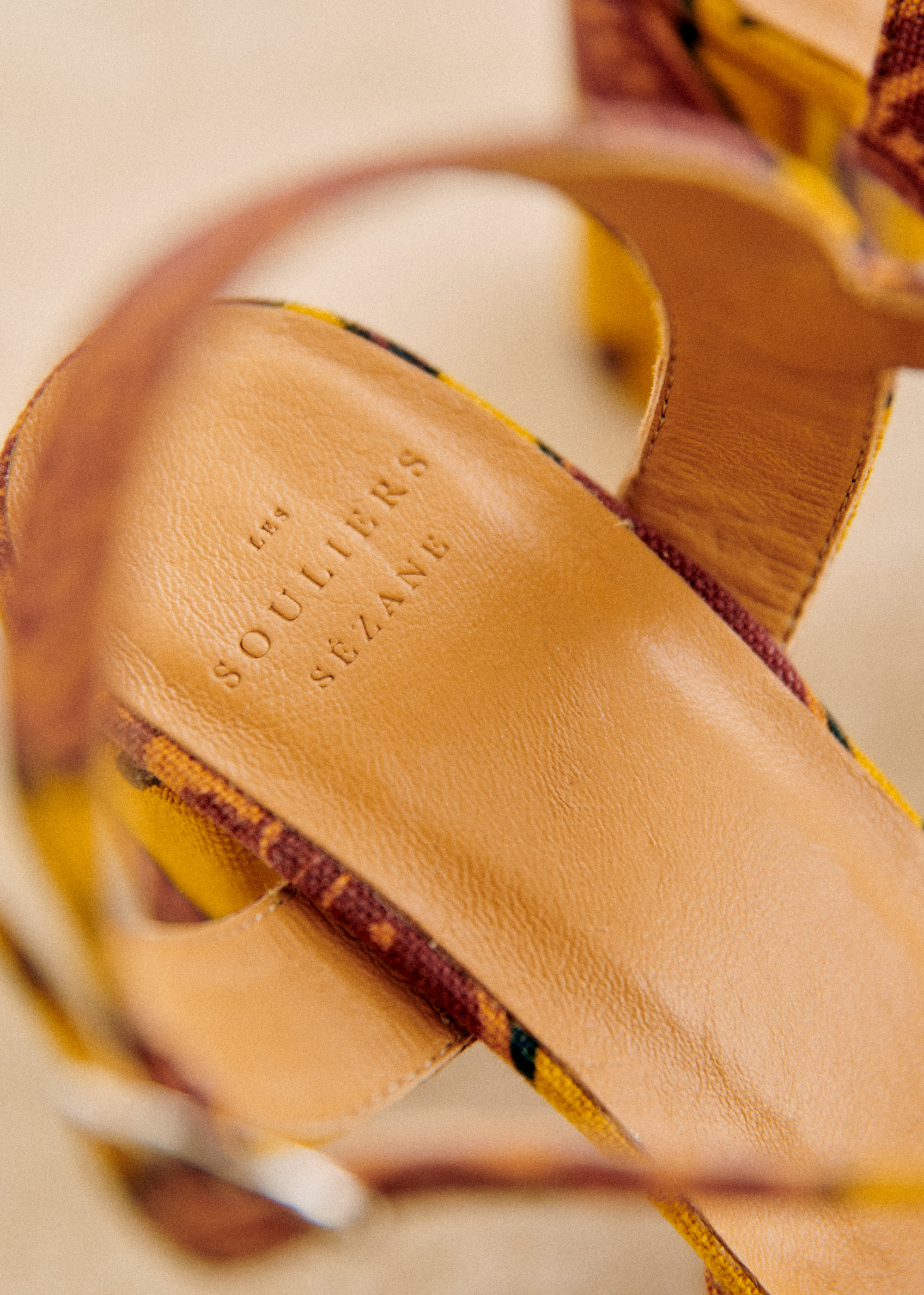 Sandales High Ginnie - Textile ocre multi - SOULIERS/SOULIERS Sandales 5906206