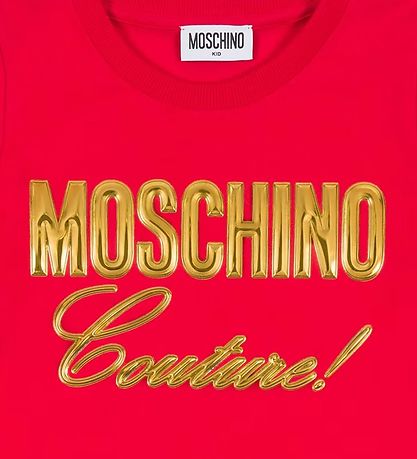 Moschino T-Shirt - Rot m. Gold